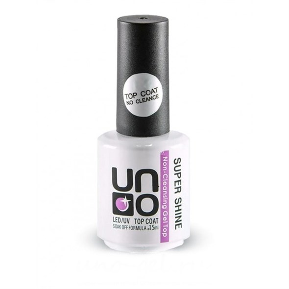 Верхнее покрытие для гель-лака  Uno  SUPER SHINE без липкого слоя, 15мл. РО-00000150 - фото 14236
