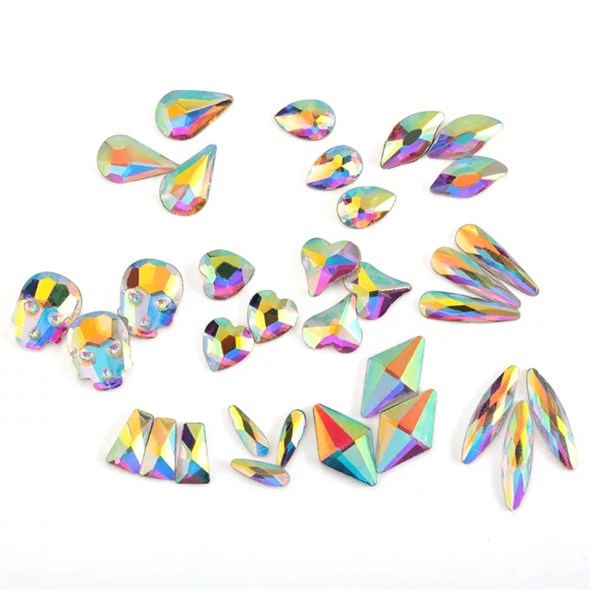 Набор фигурных страз (10 шт./уп) 00001401 - фото 16654