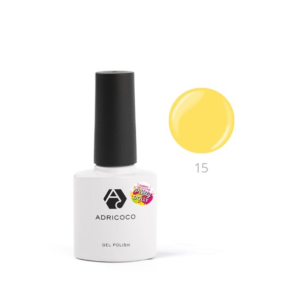 Гель-лак ADRICOCO Pretty dolly №15 неоновый цитрусовый (8 мл.) 245451 - фото 24811