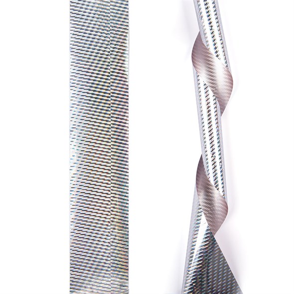 Фольга для литья (голографическая серебряная диагональ с принтом) NEW - фото 25007