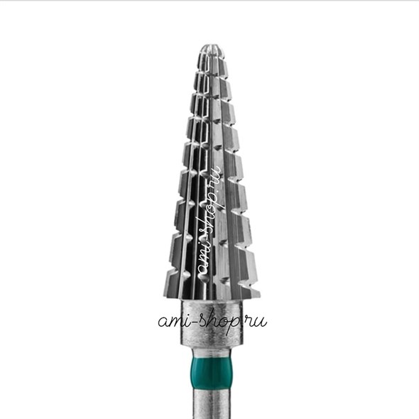 Фреза твердосплавная зеленая тайфун  Елочка , 6 мм 00078204 - фото 25547