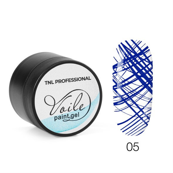 Гель-краска для тонких линий TNL Voile №05 (синяя), 6 мл. - фото 33558