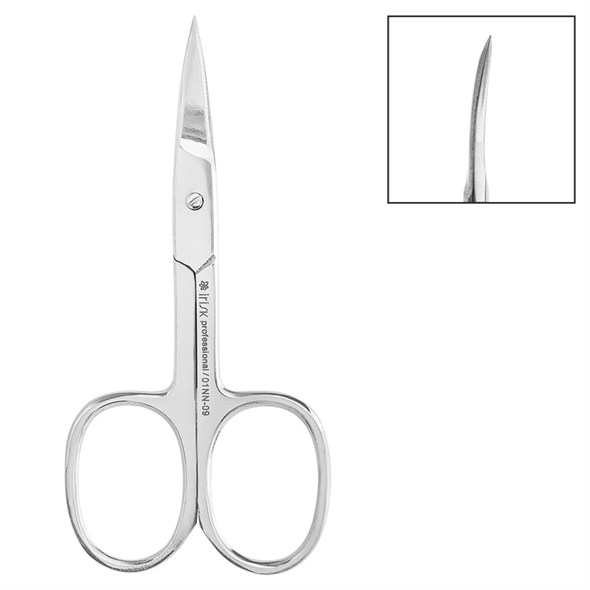 Ножницы IRISK для ногтей глянцевые, длина 9 см, ручная заточка, 01NN-09 Б737-01 - фото 36333