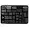 Трафарет для стемпинга металлический, 9,5x14,5см IRISK NEW (035 Chaomao 21) П557-18/35 - фото 32413