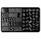 Трафарет для стемпинга металлический, 9,5x14,5см IRISK NEW (002 Finger Angel XL-07) П557-18/02 - фото 32423