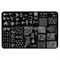 Трафарет для стемпинга металлический, 9,5x14,5см IRISK NEW (045 Chaomao 50) П557-18/45 - фото 34464